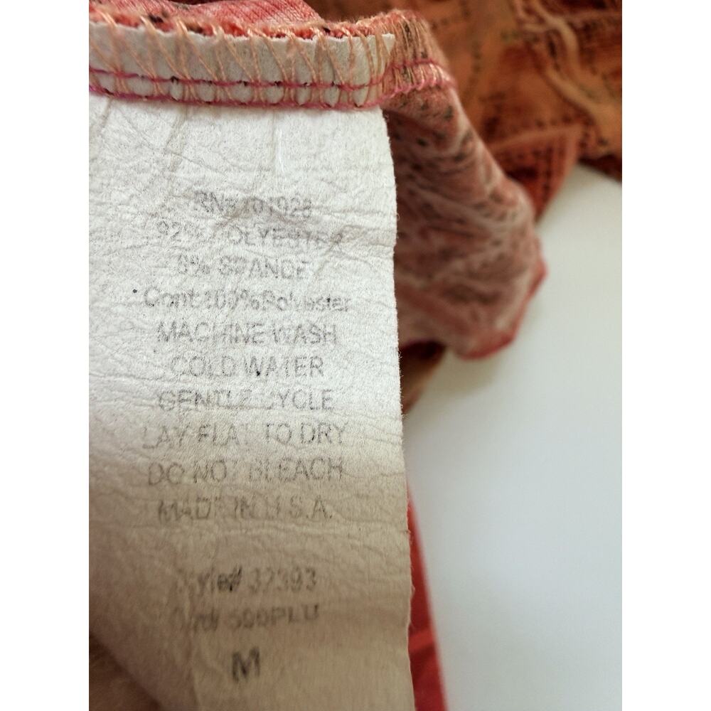 Y2K Babydoll Top Pink Sz Medium V-Neck 2000s Satin Tie Back Asymmetrical Sides - Picture 7 of 10